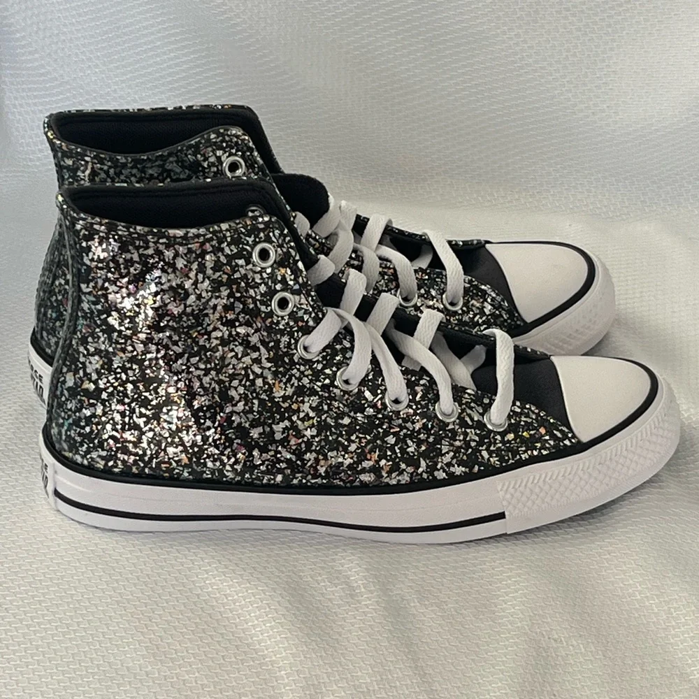 Converse Chuck Taylor All Star Glitter High-Top Sneakers Big Girls Size 5